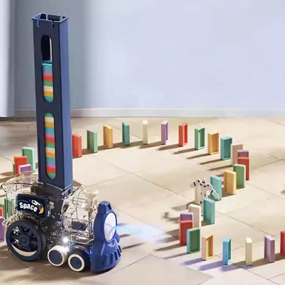 Domino 骨牌接龍小火車STEM套裝(120塊) –  Kidrise🧒🏻STEM香港教育玩具｜STEAM科學實驗玩具｜STEM幼兒教育玩具｜啟智早教玩具｜蒙特梭利教具