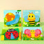 Goryeo Baby Montessori Wooden 3D Puzzle Toddler Early Education Jigsaw Block Peg Board