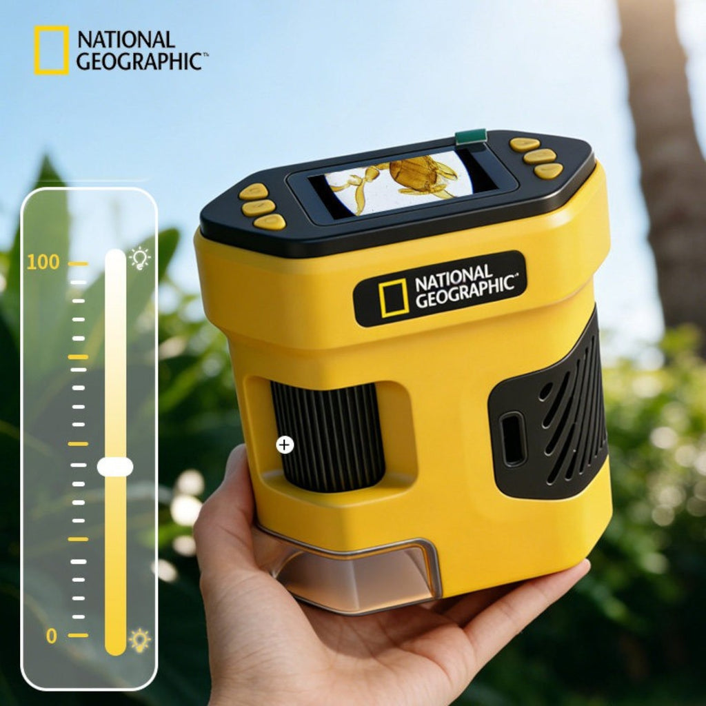 National Geographic 國家地理 兒童手持電子顯微鏡 (2吋屏幕/1000倍放大/1080P攝錄)