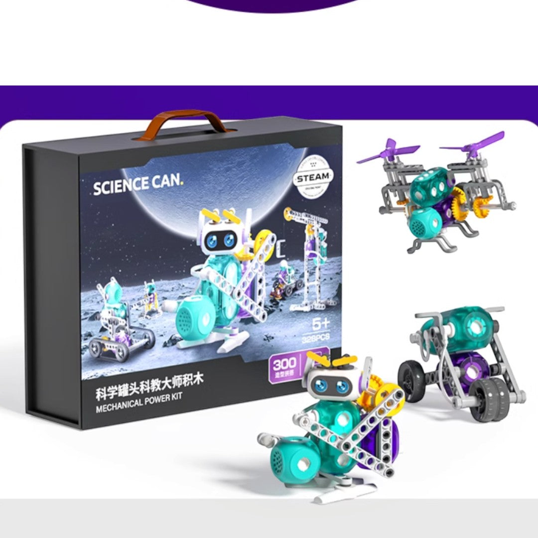 Science Can STEM機械原理實驗 機械拼裝益智玩具-STEM玩具-Kidrise🧒🏻STEM香港教育玩具｜STEAM科學實驗玩具｜STEM幼兒教育玩具｜啟智早教玩具｜蒙特梭利教具