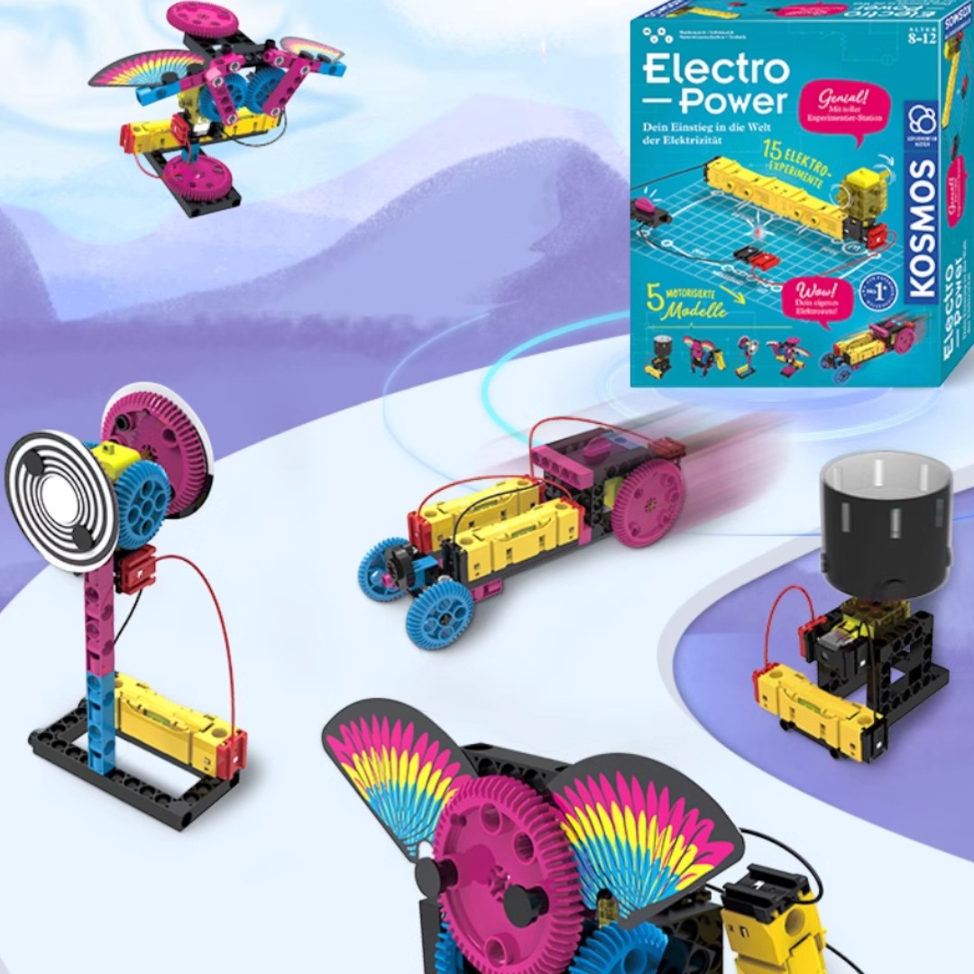 德國KOSMOS 「電力探秘」電子積木電路拼裝套裝 (15個實驗) 副圖