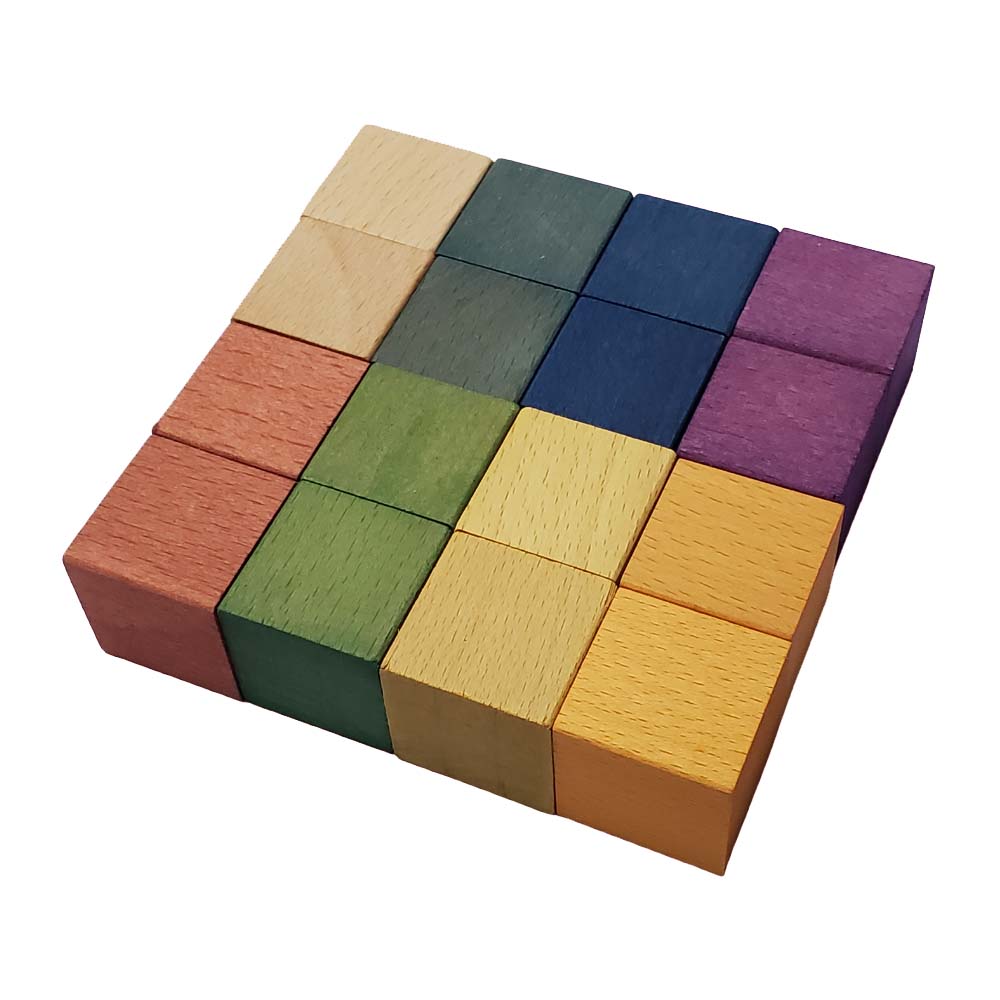 Galaxy Way 30-268A Rainbow cube set 16 pieces Secondary image