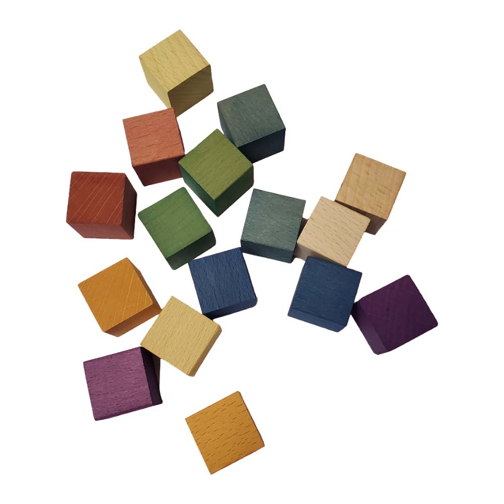 Galaxy Way 30-268A 彩虹方塊套裝16塊-蒙特梭利玩具-Kidrise🧒🏻STEM香港教育玩具｜STEAM科學實驗玩具｜STEM幼兒教育玩具｜啟智早教玩具｜蒙特梭利教具