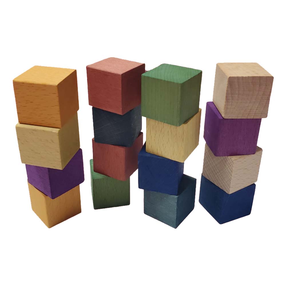 Galaxy Way 30-268A 彩虹方塊套裝16塊-蒙特梭利玩具-Kidrise🧒🏻STEM香港教育玩具｜STEAM科學實驗玩具｜STEM幼兒教育玩具｜啟智早教玩具｜蒙特梭利教具