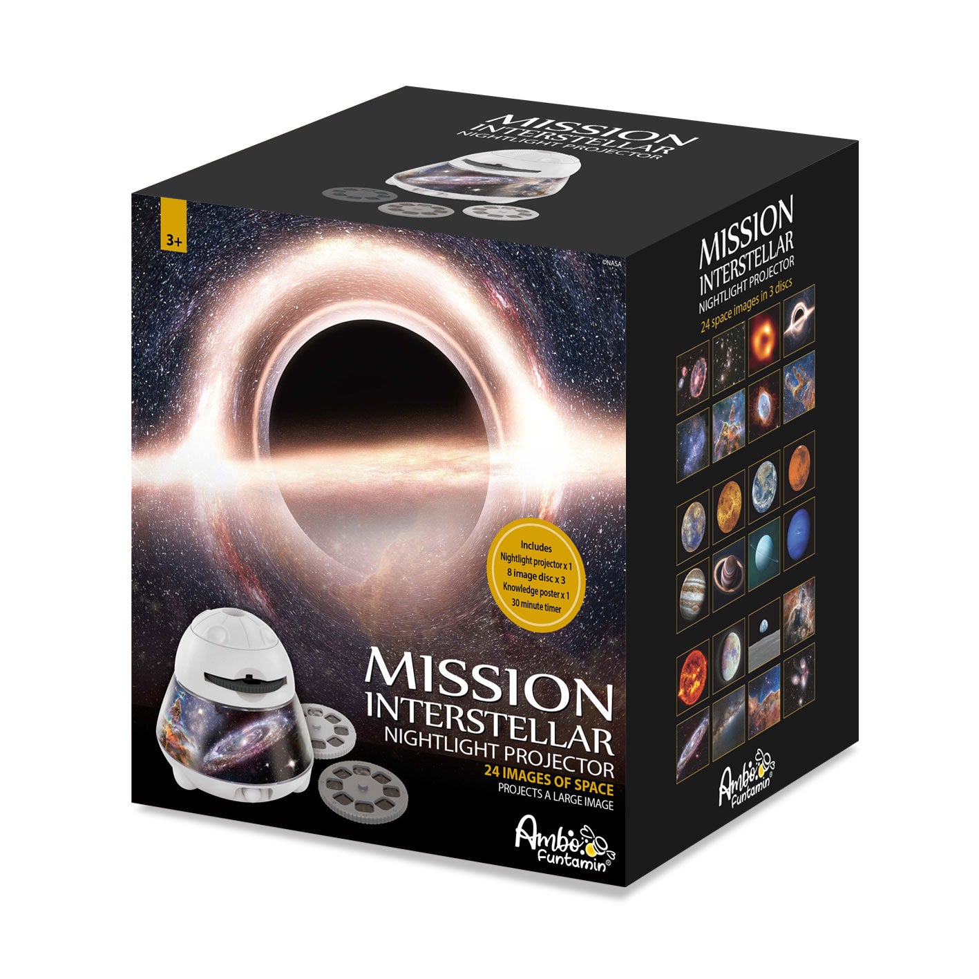 Ambo Funtamin 星際之旅投影夜燈-STEM玩具-Kidrise🧒🏻STEM香港教育玩具｜STEAM科學實驗玩具｜STEM幼兒教育玩具｜啟智早教玩具｜蒙特梭利教具 主圖