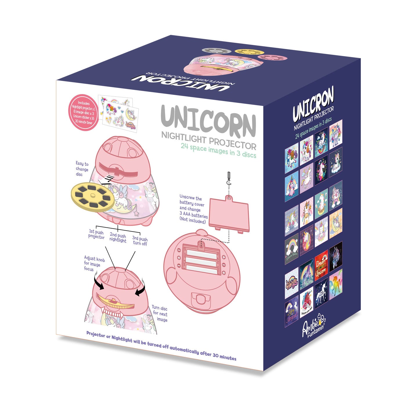 Ambo Funtamin Unicorn Projector Night Light Secondary image