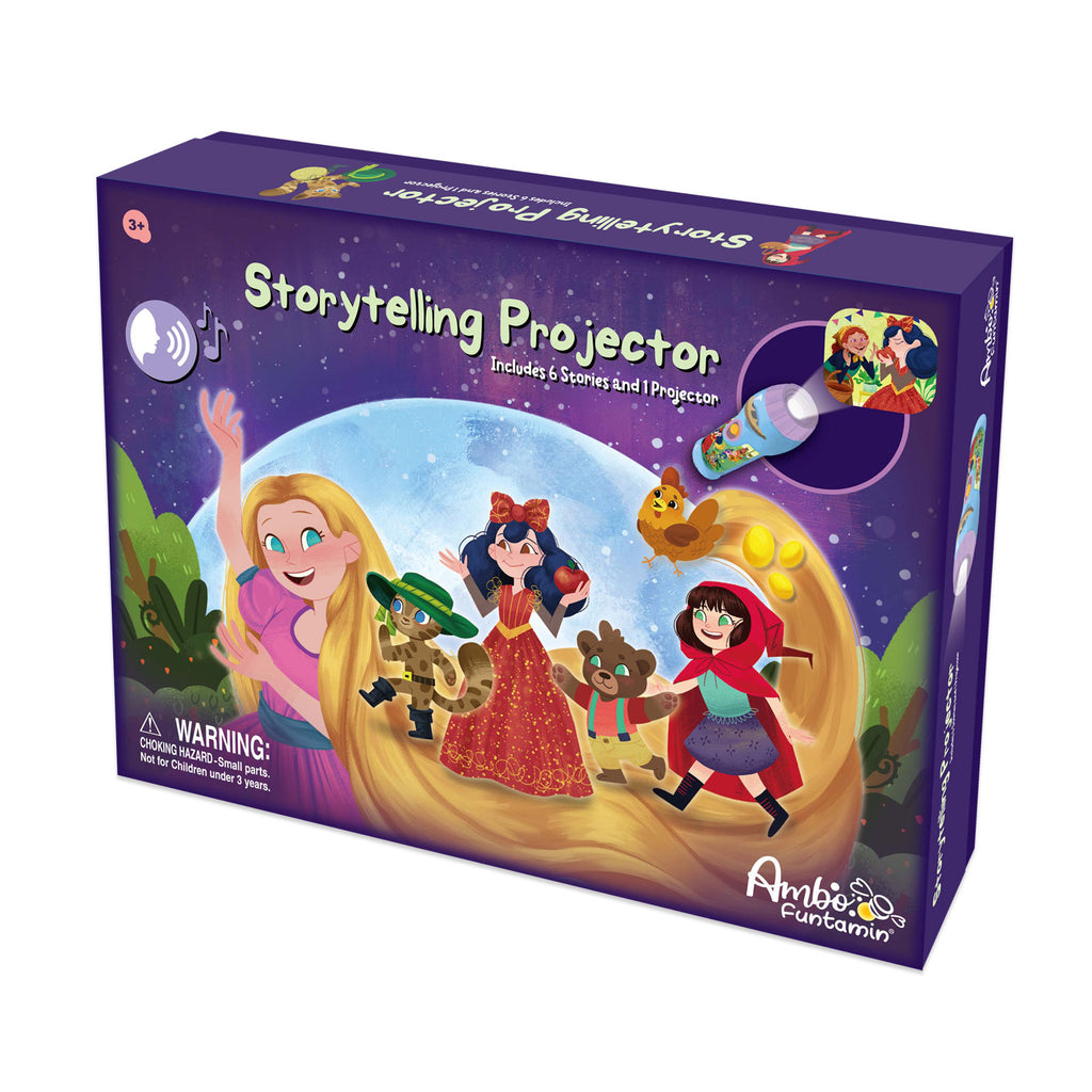 Ambo Funtamin 講故事投影機 (童話系列) 包含6個有趣故事・專業生動故事英文配音和聲效-STEM玩具-Kidrise🧒🏻STEM香港教育玩具｜STEAM科學實驗玩具｜STEM幼兒教育玩具｜啟智早教玩具｜蒙特梭利教具
