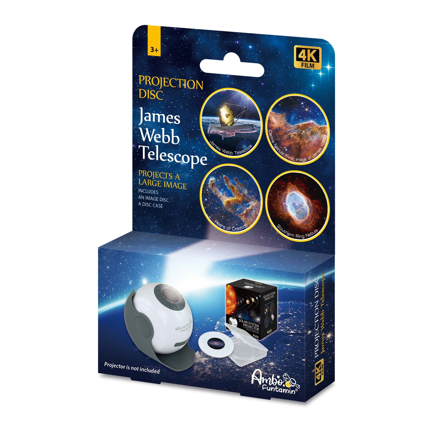 Ambo Funtamin 太陽系星空星星投影機菲林碟替換套裝 (James Webb Telescope)-STEM玩具-Kidrise🧒🏻STEM香港教育玩具｜STEAM科學實驗玩具｜STEM幼兒教育玩具｜啟智早教玩具｜蒙特梭利教具 主圖