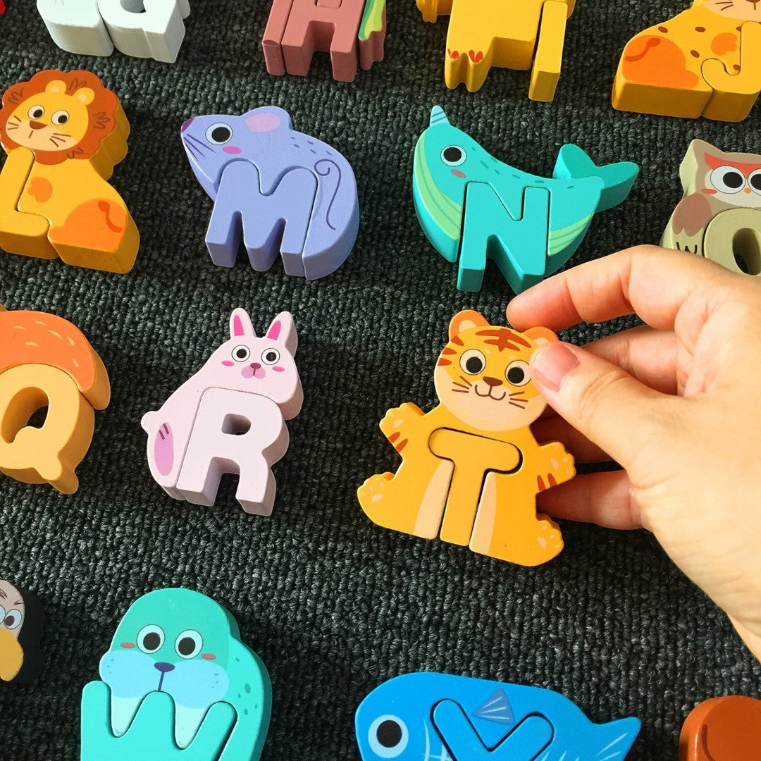 Kidrise 字母組合拼圖 - 兒童早教益智玩具-蒙特梭利玩具-Kidrise🧒🏻STEM香港教育玩具｜STEAM科學實驗玩具｜STEM幼兒教育玩具｜啟智早教玩具｜蒙特梭利教具