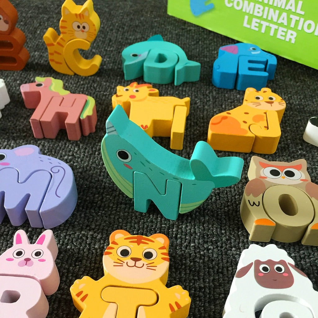 Kidrise 字母組合拼圖 - 兒童早教益智玩具-蒙特梭利玩具-Kidrise🧒🏻STEM香港教育玩具｜STEAM科學實驗玩具｜STEM幼兒教育玩具｜啟智早教玩具｜蒙特梭利教具