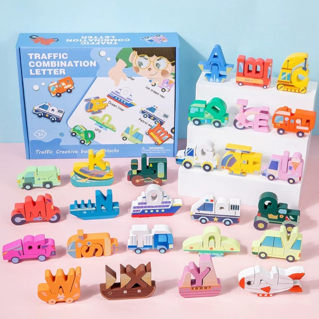 Kidrise 字母組合拼圖 - 兒童早教益智玩具-蒙特梭利玩具-Kidrise🧒🏻STEM香港教育玩具｜STEAM科學實驗玩具｜STEM幼兒教育玩具｜啟智早教玩具｜蒙特梭利教具