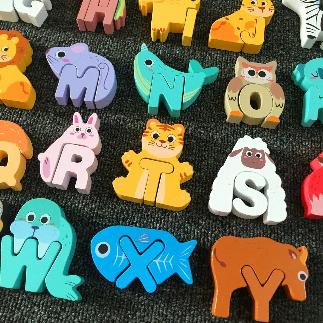 Kidrise 字母組合拼圖 - 兒童早教益智玩具-蒙特梭利玩具-Kidrise🧒🏻STEM香港教育玩具｜STEAM科學實驗玩具｜STEM幼兒教育玩具｜啟智早教玩具｜蒙特梭利教具
