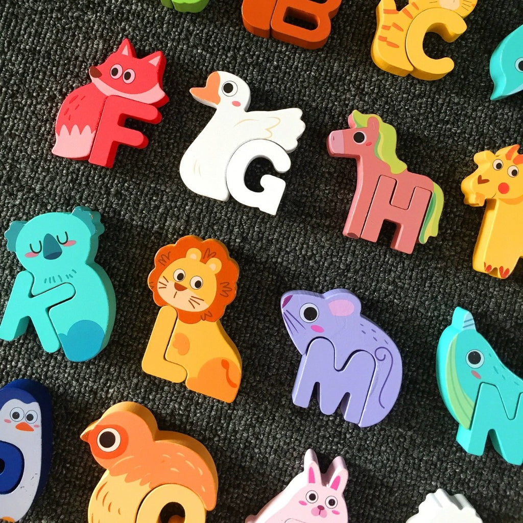 Kidrise 字母組合拼圖 - 兒童早教益智玩具-蒙特梭利玩具-Kidrise🧒🏻STEM香港教育玩具｜STEAM科學實驗玩具｜STEM幼兒教育玩具｜啟智早教玩具｜蒙特梭利教具