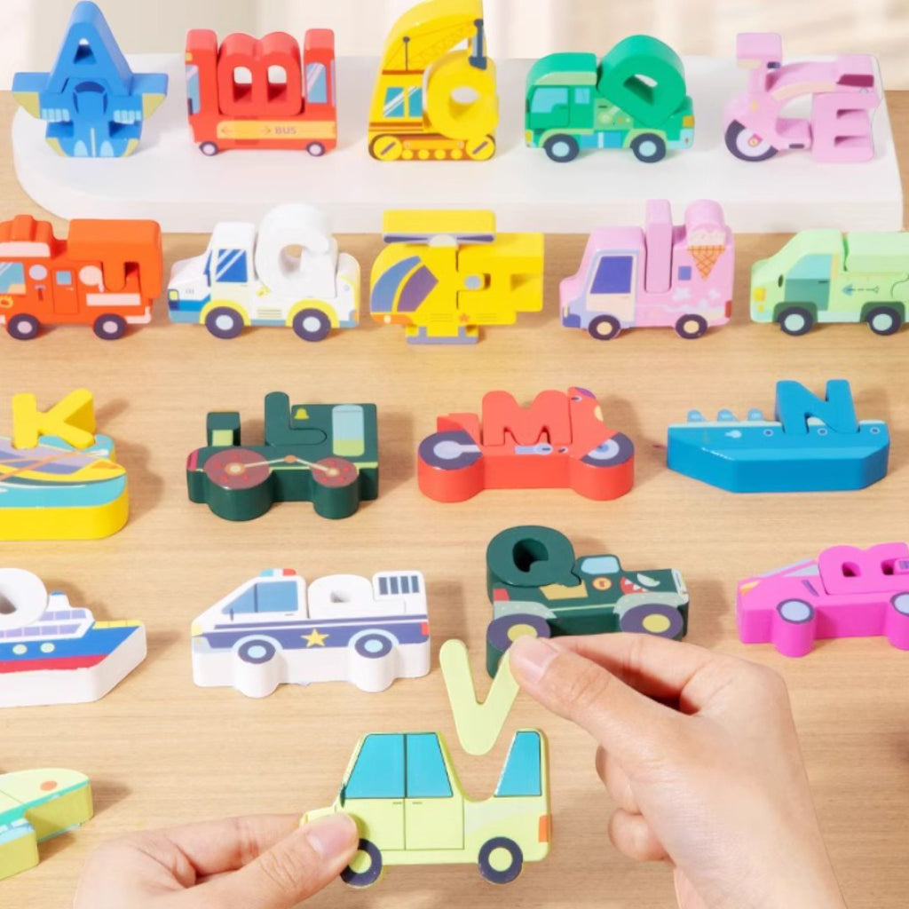 Kidrise 字母組合拼圖 - 兒童早教益智玩具-蒙特梭利玩具-Kidrise🧒🏻STEM香港教育玩具｜STEAM科學實驗玩具｜STEM幼兒教育玩具｜啟智早教玩具｜蒙特梭利教具