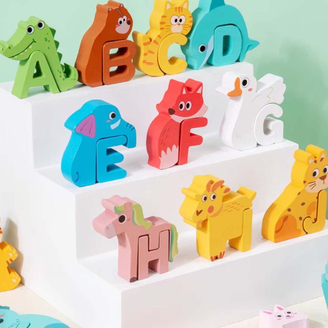 Kidrise 字母組合拼圖 - 兒童早教益智玩具-蒙特梭利玩具-Kidrise🧒🏻STEM香港教育玩具｜STEAM科學實驗玩具｜STEM幼兒教育玩具｜啟智早教玩具｜蒙特梭利教具