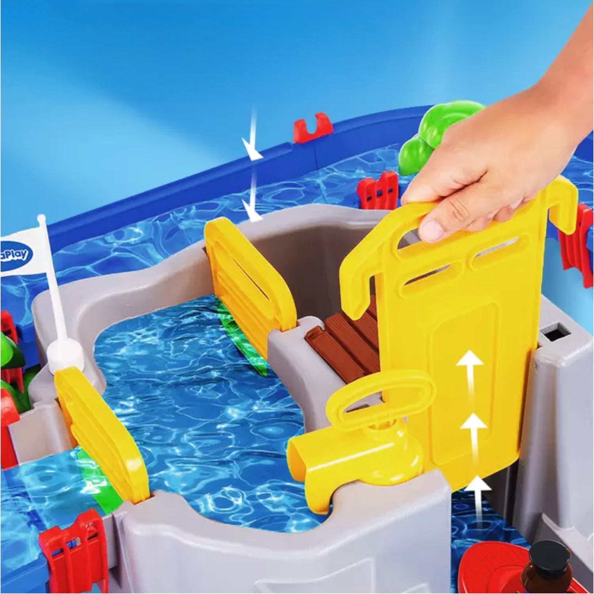 Aquaplay 德國兒童戲水池沙灘玩具戶外室內玩水上樂園 (冒險島大套裝 57件配件)-蒙特梭利玩具-Kidrise🧒🏻STEM香港教育玩具｜STEAM科學實驗玩具｜STEM幼兒教育玩具｜啟智早教玩具｜蒙特梭利教具