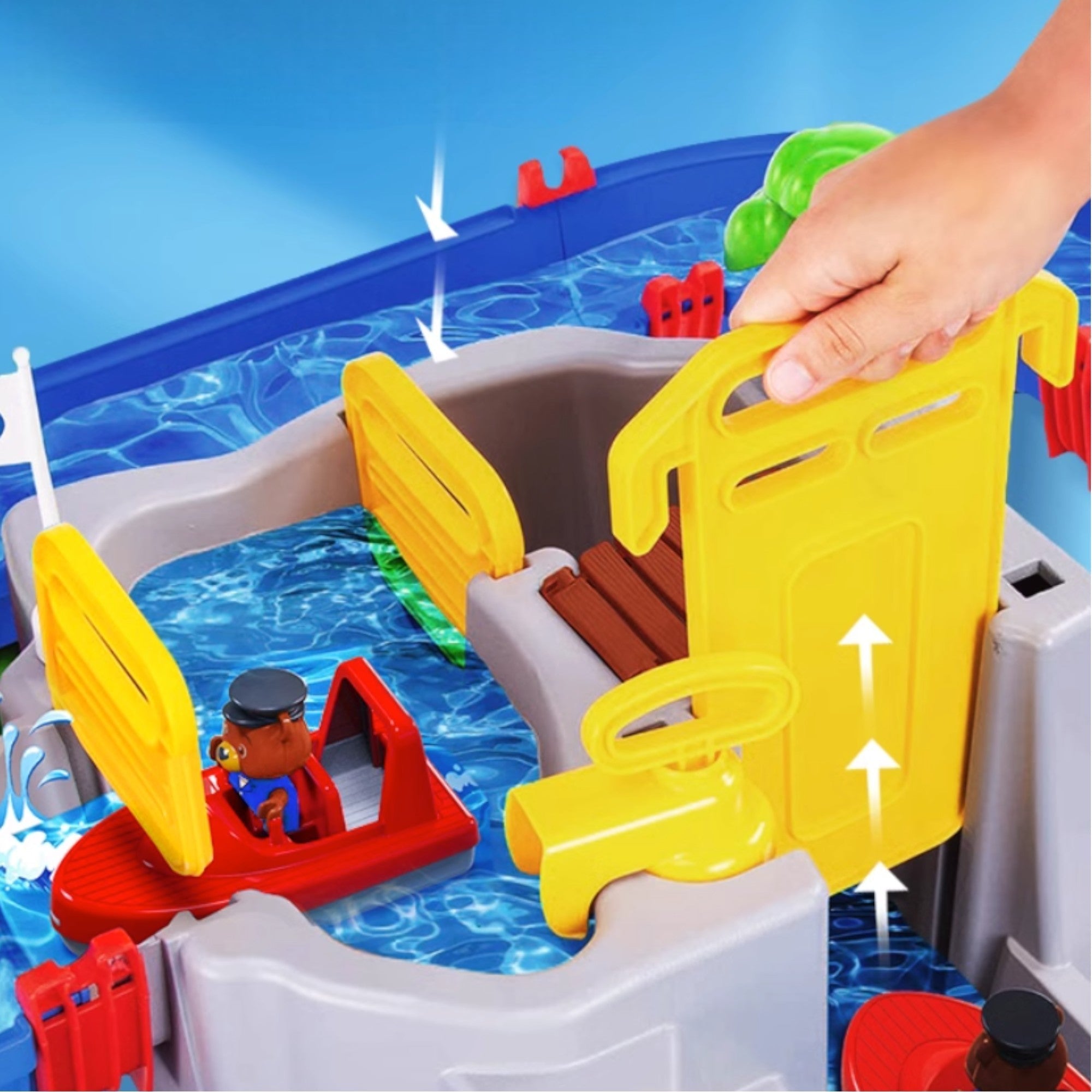 Aquaplay 德國兒童戲水池沙灘玩具戶外室內玩水上樂園 (冒險島大套裝 57件配件)-蒙特梭利玩具-Kidrise🧒🏻STEM香港教育玩具｜STEAM科學實驗玩具｜STEM幼兒教育玩具｜啟智早教玩具｜蒙特梭利教具