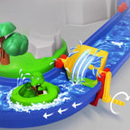 Aquaplay 德國兒童戲水池沙灘玩具戶外室內玩水上樂園 (冒險島大套裝 57件配件)-蒙特梭利玩具-Kidrise🧒🏻STEM香港教育玩具｜STEAM科學實驗玩具｜STEM幼兒教育玩具｜啟智早教玩具｜蒙特梭利教具