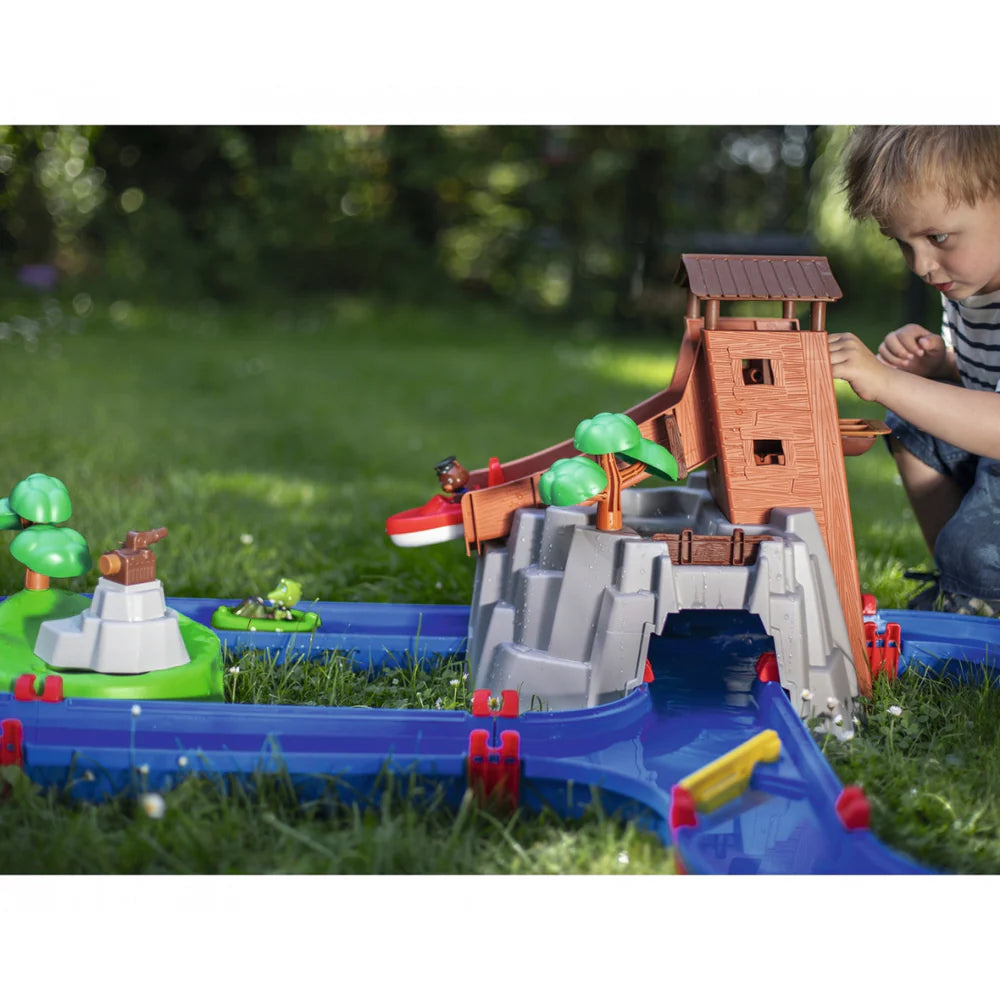 Aquaplay German children's paddling pool beach toys outdoor and indoor play water park (Adventure Island large set of 57 accessories) Secondary image