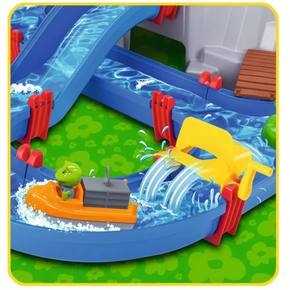 Aquaplay 德國兒童戲水池沙灘玩具戶外室內玩水上樂園 (冒險島大套裝 57件配件)-蒙特梭利玩具-Kidrise🧒🏻STEM香港教育玩具｜STEAM科學實驗玩具｜STEM幼兒教育玩具｜啟智早教玩具｜蒙特梭利教具