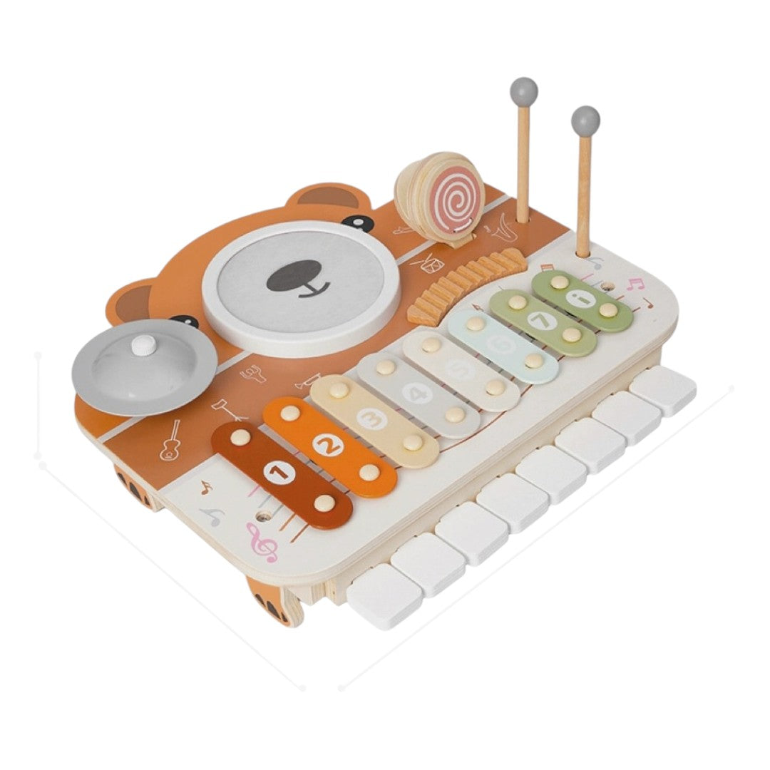 Asweets 愛升小熊多功能旋律手敲琴音樂台-蒙特梭利玩具-Kidrise🧒🏻STEM香港教育玩具｜STEAM科學實驗玩具｜STEM幼兒教育玩具｜啟智早教玩具｜蒙特梭利教具