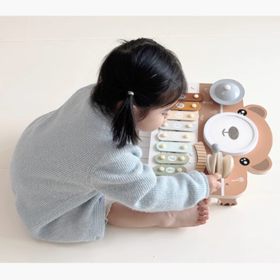 Asweets 愛升小熊多功能旋律手敲琴音樂台-蒙特梭利玩具-Kidrise🧒🏻STEM香港教育玩具｜STEAM科學實驗玩具｜STEM幼兒教育玩具｜啟智早教玩具｜蒙特梭利教具