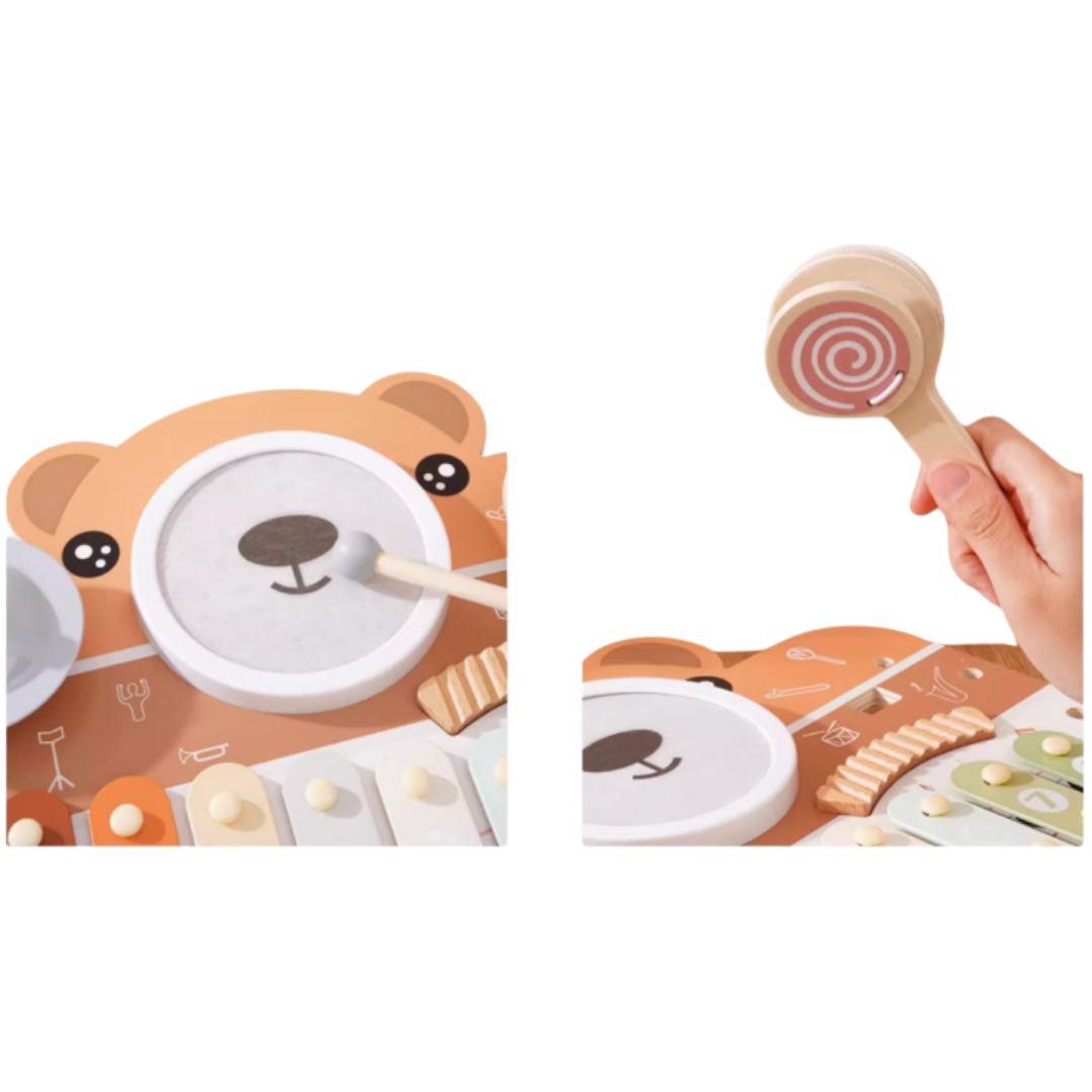 Asweets 愛升小熊多功能旋律手敲琴音樂台-蒙特梭利玩具-Kidrise🧒🏻STEM香港教育玩具｜STEAM科學實驗玩具｜STEM幼兒教育玩具｜啟智早教玩具｜蒙特梭利教具