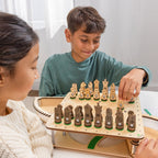 【加拿大直送】KiwiCo DIY 機械式木製西洋棋套裝 - 連隱藏式齒輪抽屜 (運輸時間約需 10 至 14 個工作天)-STEM玩具-Kidrise🧒🏻STEM香港教育玩具｜STEAM科學實驗玩具｜STEM幼兒教育玩具｜啟智早教玩具｜蒙特梭利教具