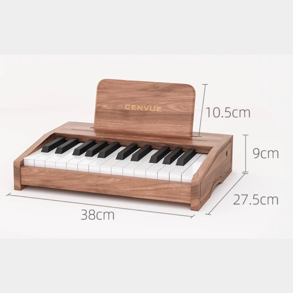 CENVUE 木質兒童小鋼琴 (25鍵|電池供電)-STEM玩具-Kidrise🧒🏻STEM香港教育玩具｜STEAM科學實驗玩具｜STEM幼兒教育玩具｜啟智早教玩具｜蒙特梭利教具