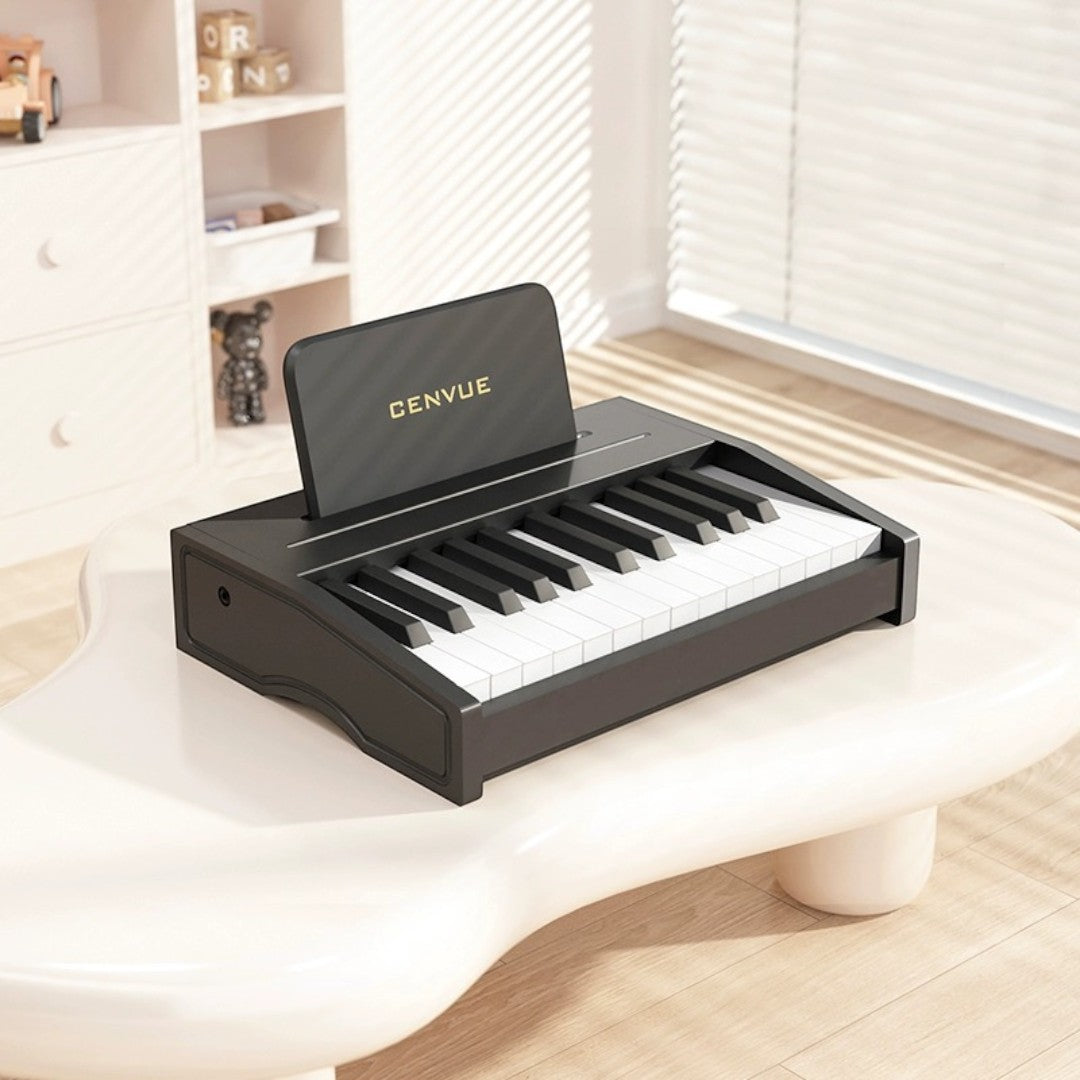 CENVUE 木質兒童小鋼琴 (25鍵|電池供電)-STEM玩具-Kidrise🧒🏻STEM香港教育玩具｜STEAM科學實驗玩具｜STEM幼兒教育玩具｜啟智早教玩具｜蒙特梭利教具
