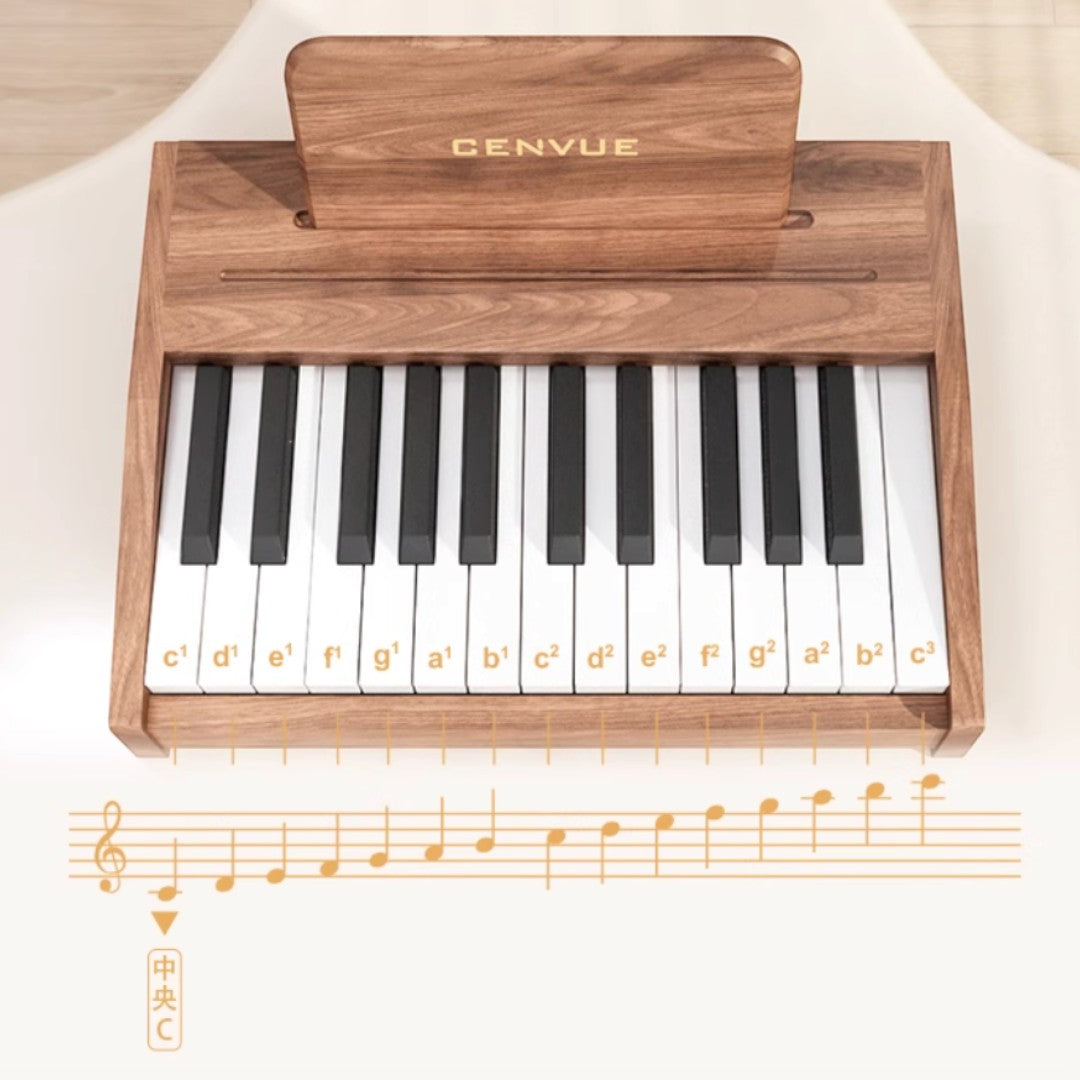 CENVUE 木質兒童小鋼琴 (25鍵|電池供電)-STEM玩具-Kidrise🧒🏻STEM香港教育玩具｜STEAM科學實驗玩具｜STEM幼兒教育玩具｜啟智早教玩具｜蒙特梭利教具