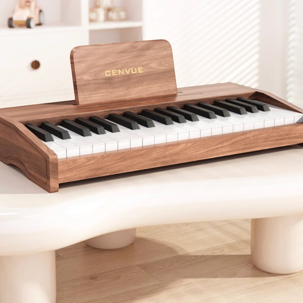 CENVUE 木質兒童小鋼琴 (37鍵|電池供電)-STEM玩具-Kidrise🧒🏻STEM香港教育玩具｜STEAM科學實驗玩具｜STEM幼兒教育玩具｜啟智早教玩具｜蒙特梭利教具