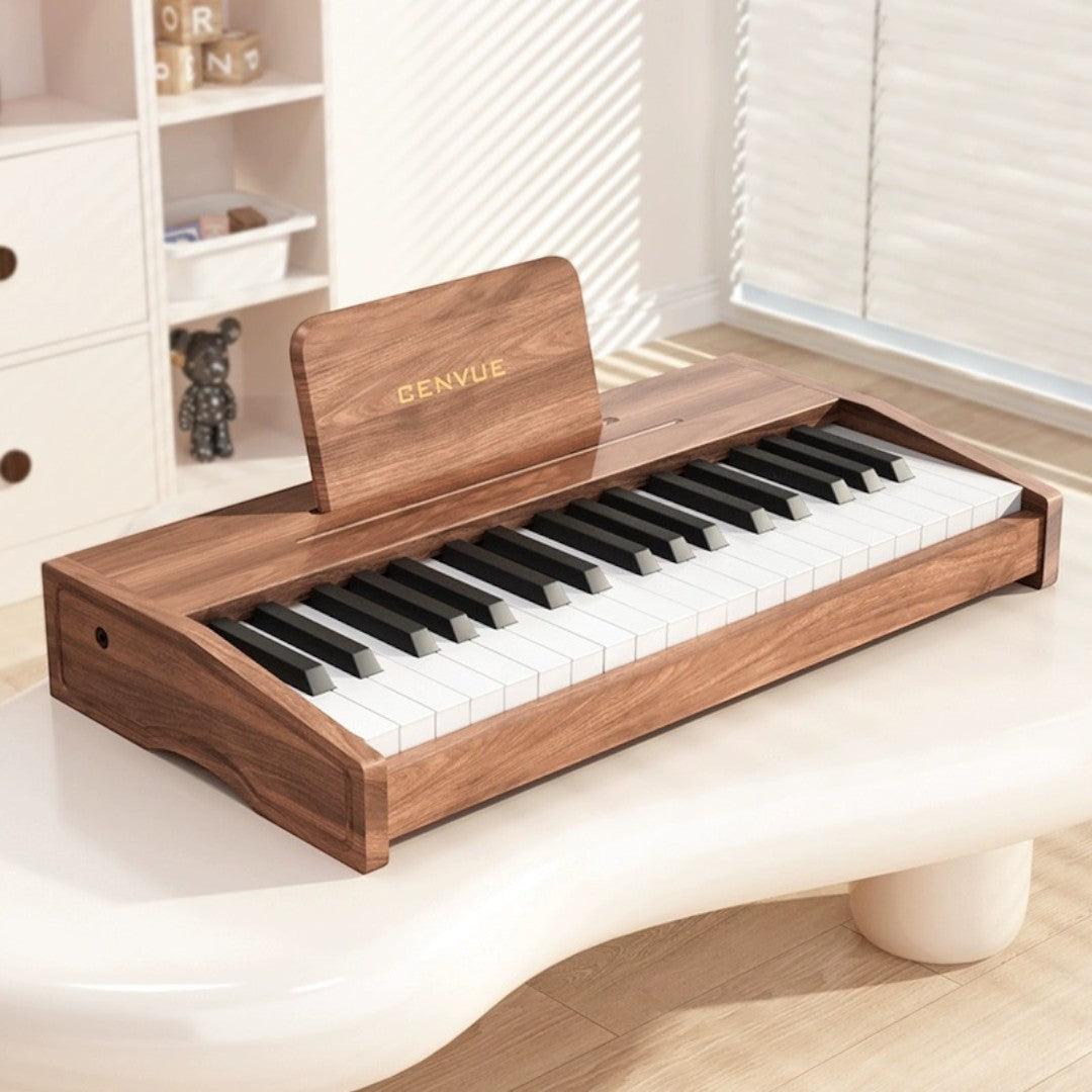 CENVUE 木質兒童小鋼琴 (37鍵|電池供電)-STEM玩具-Kidrise🧒🏻STEM香港教育玩具｜STEAM科學實驗玩具｜STEM幼兒教育玩具｜啟智早教玩具｜蒙特梭利教具