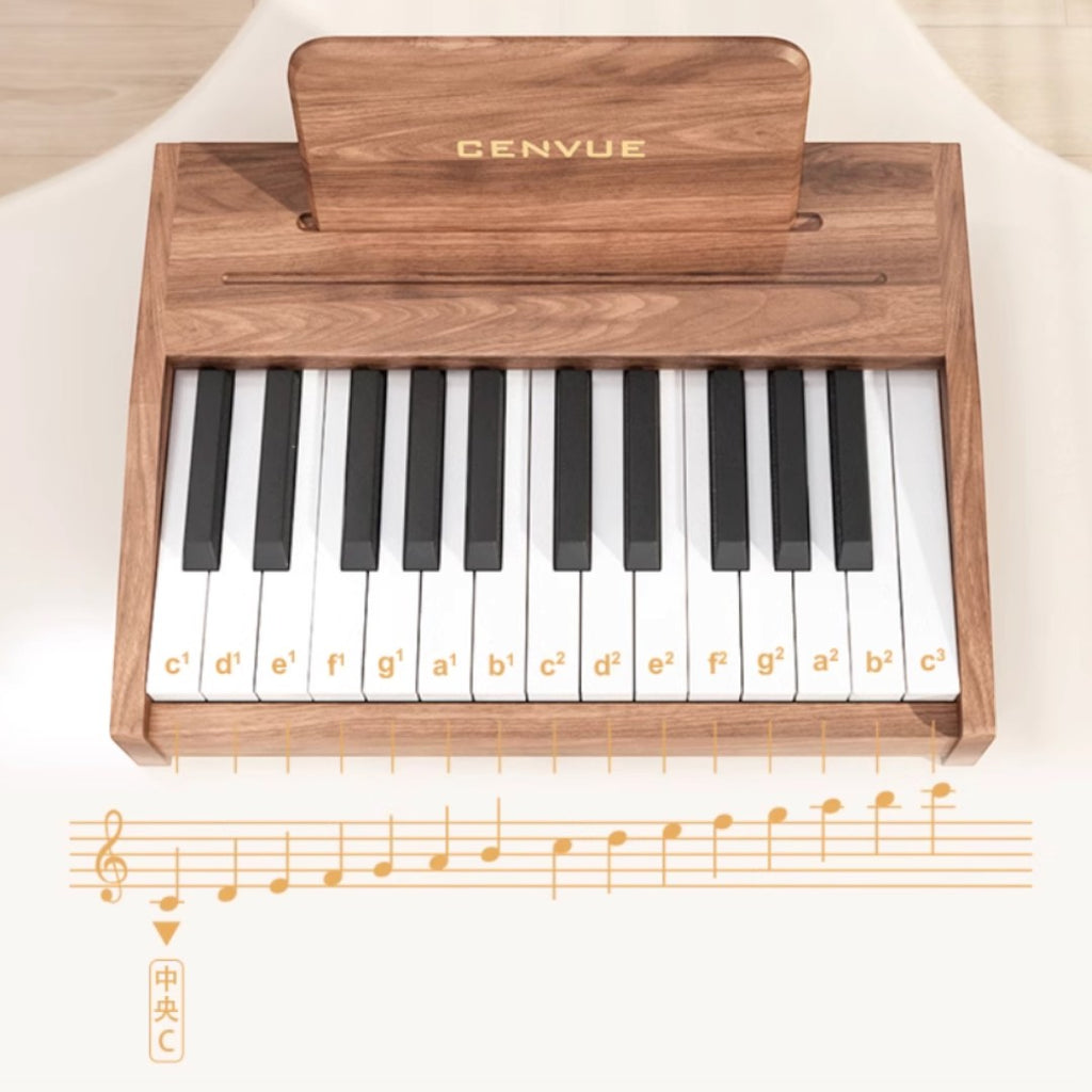 CENVUE 木質兒童小鋼琴 (37鍵|電池供電)-STEM玩具-Kidrise🧒🏻STEM香港教育玩具｜STEAM科學實驗玩具｜STEM幼兒教育玩具｜啟智早教玩具｜蒙特梭利教具