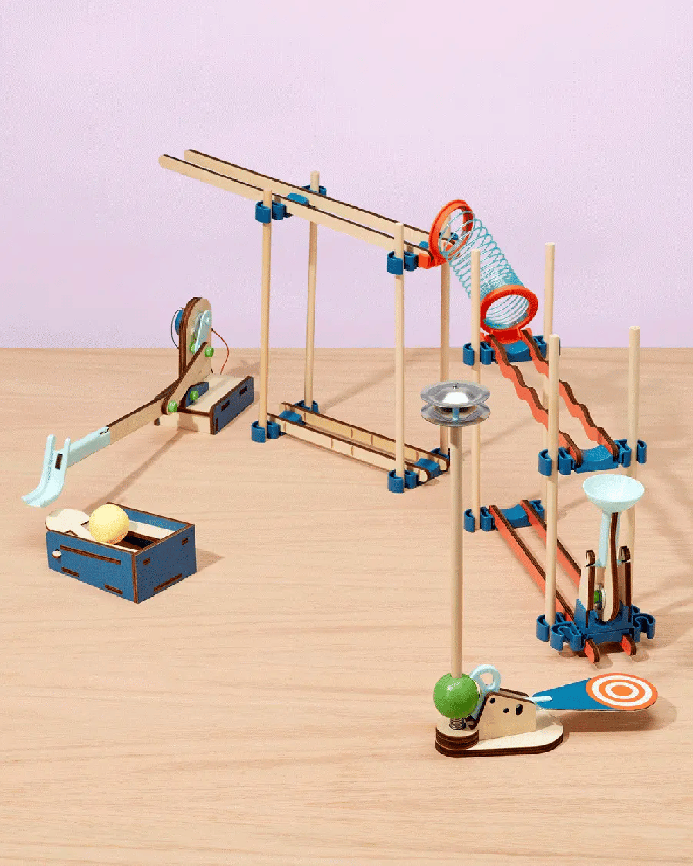 【加拿大直送】KiwiCo 工程套裝 - Chain Reaction Workshop 機械連鎖反應工作坊 (運輸時間約需 10 至 14 個工作天)-STEM玩具-Kidrise🧒🏻STEM香港教育玩具｜STEAM科學實驗玩具｜STEM幼兒教育玩具｜啟智早教玩具｜蒙特梭利教具 主圖