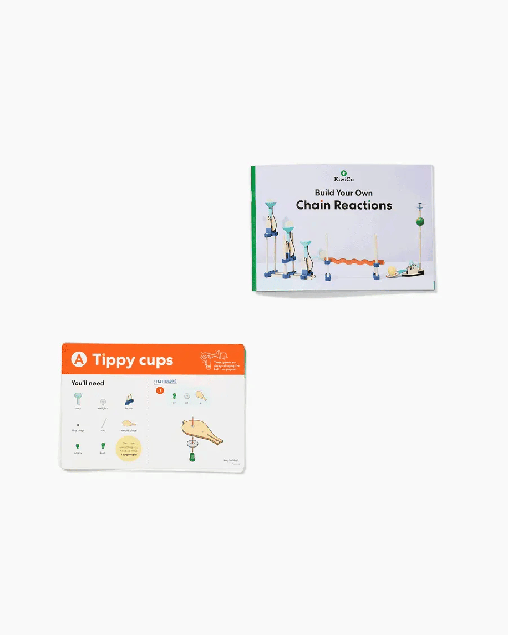 【加拿大直送】KiwiCo 工程套裝 - Chain Reaction Workshop 機械連鎖反應工作坊 (運輸時間約需 10 至 14 個工作天)-STEM玩具-Kidrise🧒🏻STEM香港教育玩具｜STEAM科學實驗玩具｜STEM幼兒教育玩具｜啟智早教玩具｜蒙特梭利教具