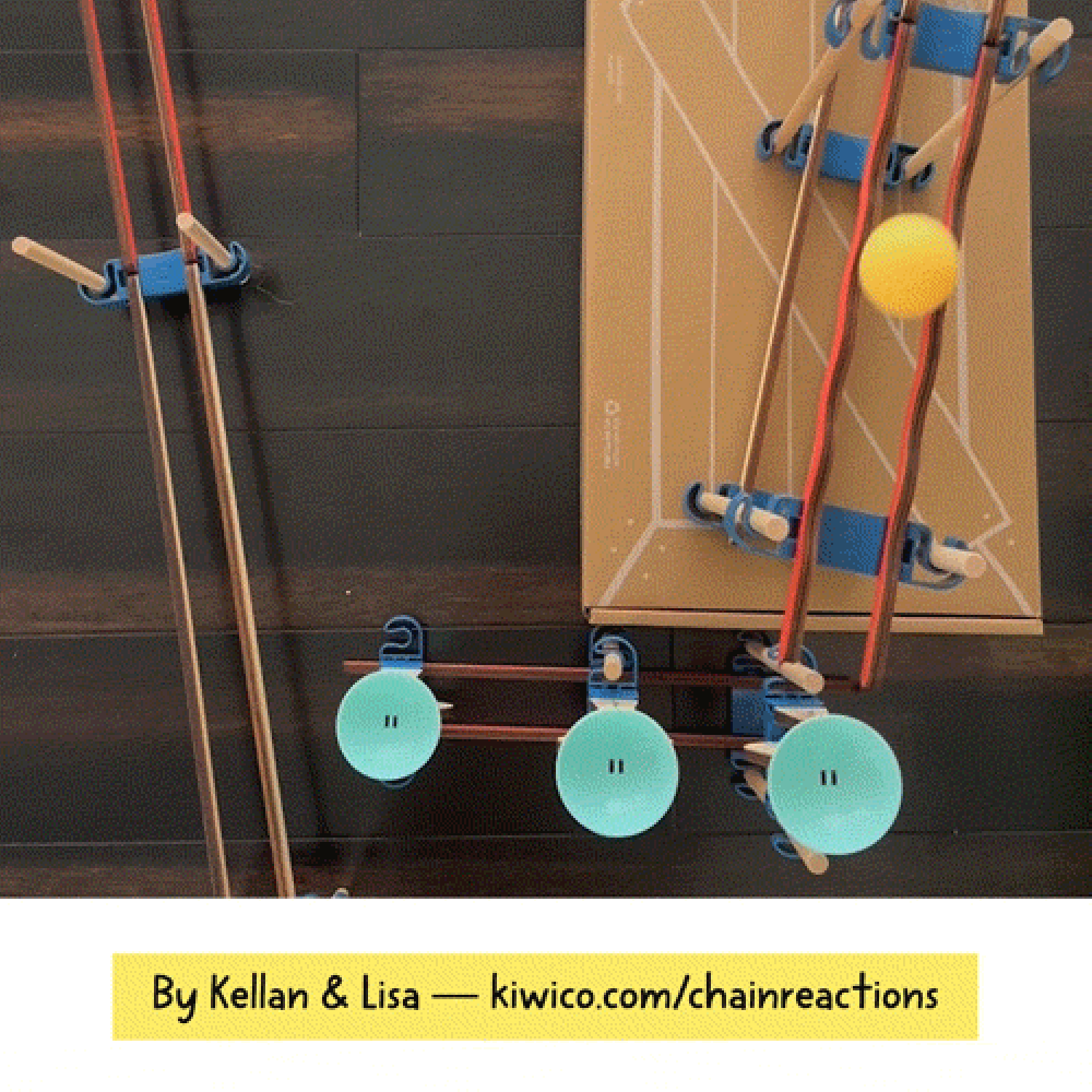 【加拿大直送】KiwiCo 工程套裝 - Chain Reaction Workshop 機械連鎖反應工作坊 (運輸時間約需 10 至 14 個工作天)-STEM玩具-Kidrise🧒🏻STEM香港教育玩具｜STEAM科學實驗玩具｜STEM幼兒教育玩具｜啟智早教玩具｜蒙特梭利教具