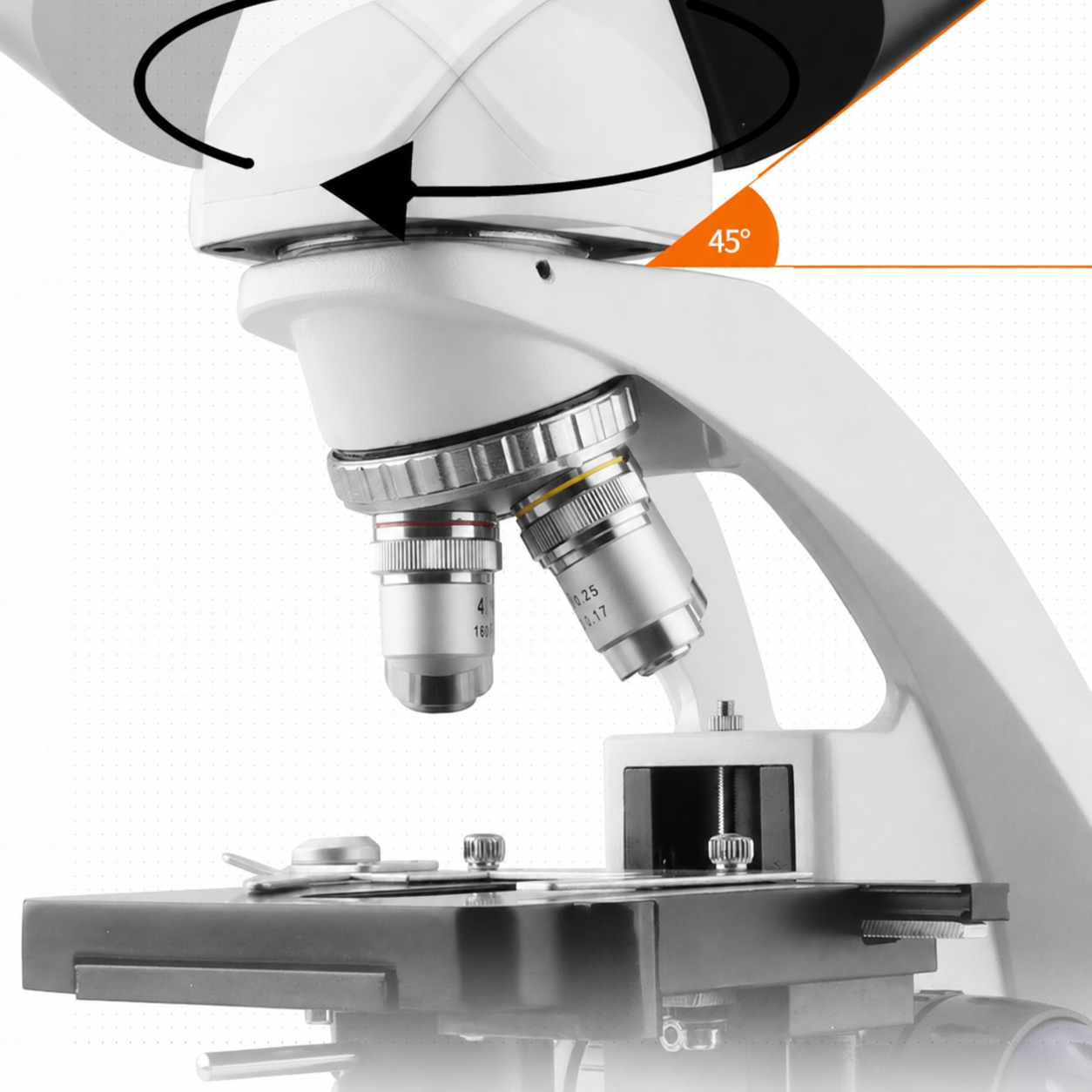 Bresser Professional Trinocular Biological Microscope (1600x Magnification/For Scientific Research and Education)