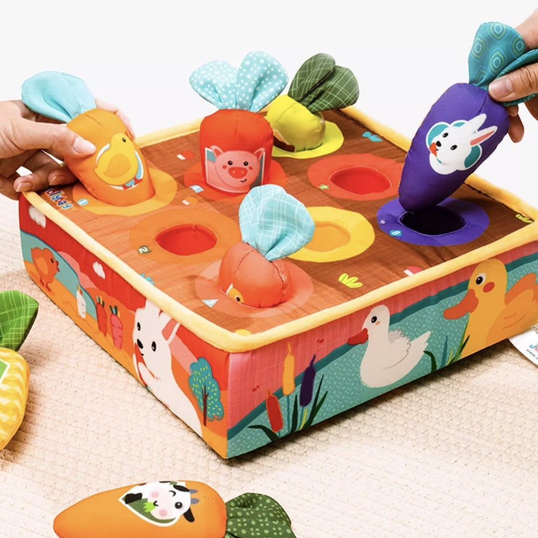 Jollybaby Farm Colorful Carrot Pull-Pull Enlightenment Toy Secondary image