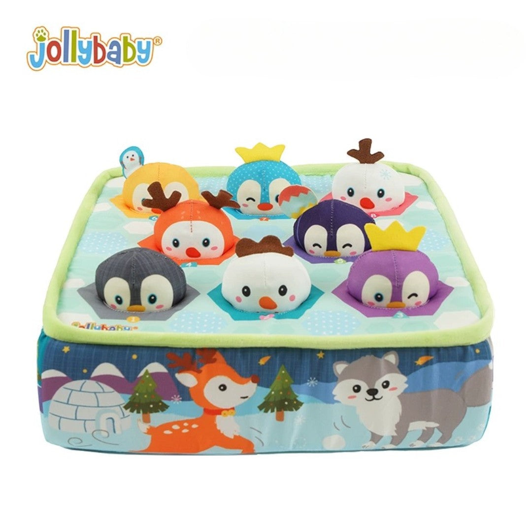 Jollybaby 冰川七彩企鵝雪地拔拔樂 啓蒙玩具-蒙特梭利玩具-Kidrise🧒🏻STEM香港教育玩具｜STEAM科學實驗玩具｜STEM幼兒教育玩具｜啟智早教玩具｜蒙特梭利教具