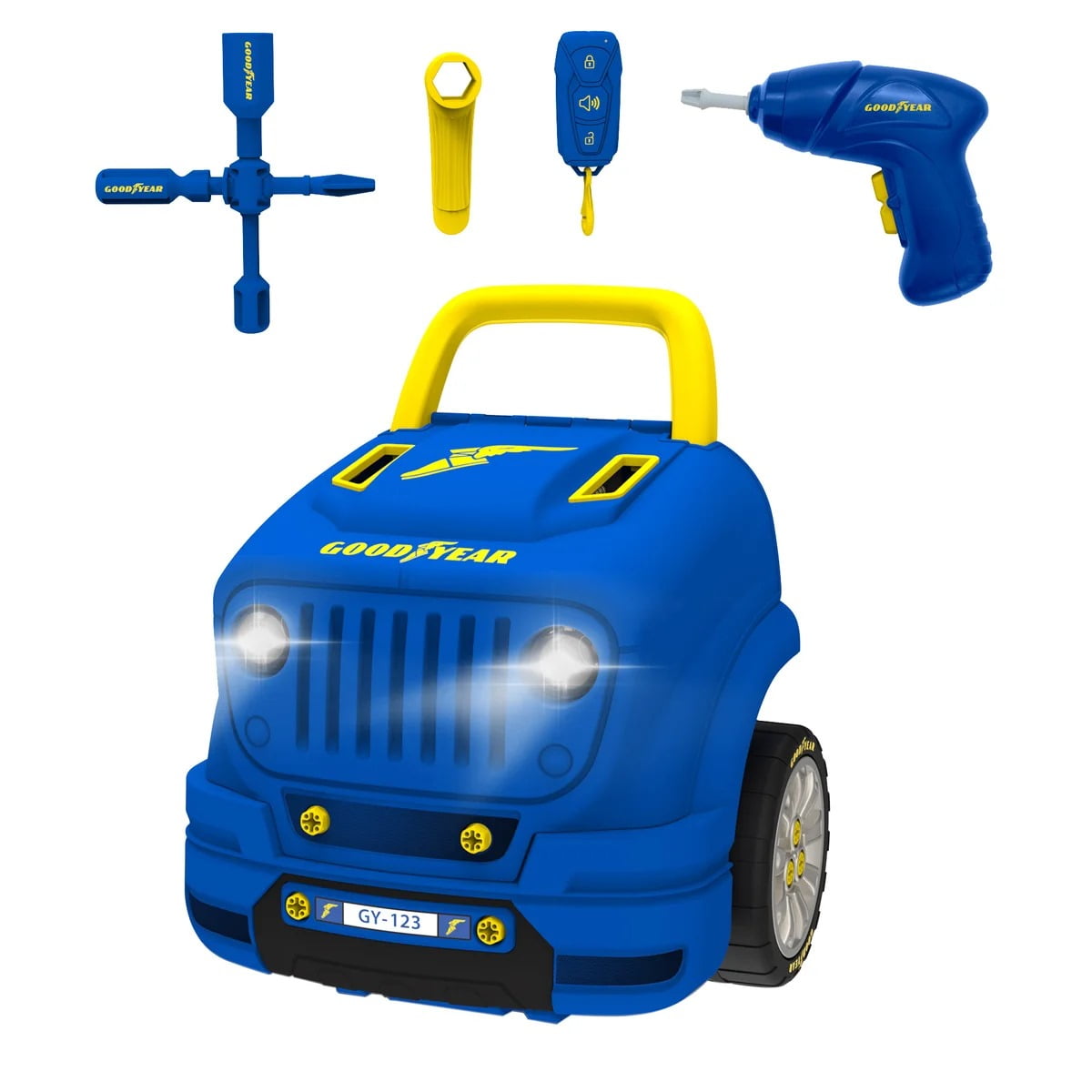 Goodyear Mega Car Engine Repair Set STEM DIY 汽車引擎維修玩具-STEM玩具-Kidrise🧒🏻STEM香港教育玩具｜STEAM科學實驗玩具｜STEM幼兒教育玩具｜啟智早教玩具｜蒙特梭利教具