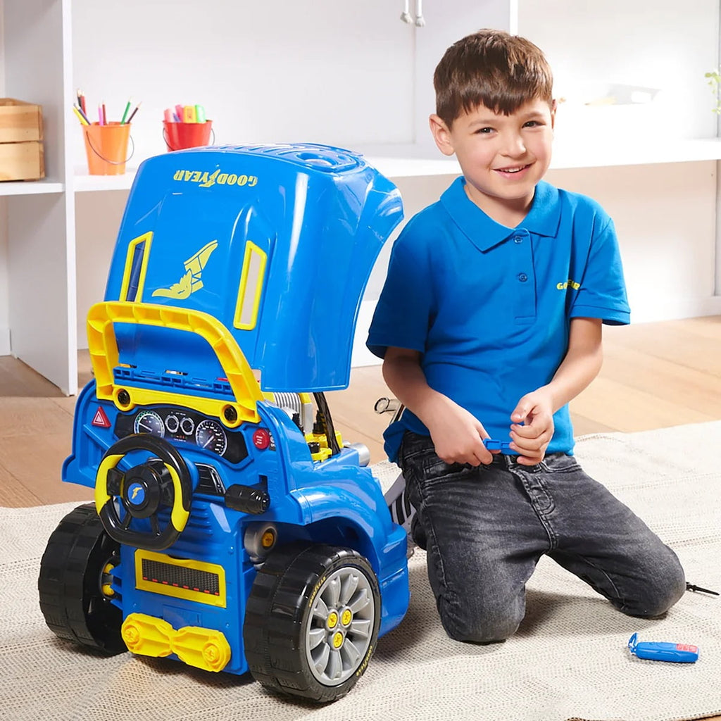 Goodyear Mega Car Engine Repair Set STEM DIY 汽車引擎維修玩具-STEM玩具-Kidrise🧒🏻STEM香港教育玩具｜STEAM科學實驗玩具｜STEM幼兒教育玩具｜啟智早教玩具｜蒙特梭利教具