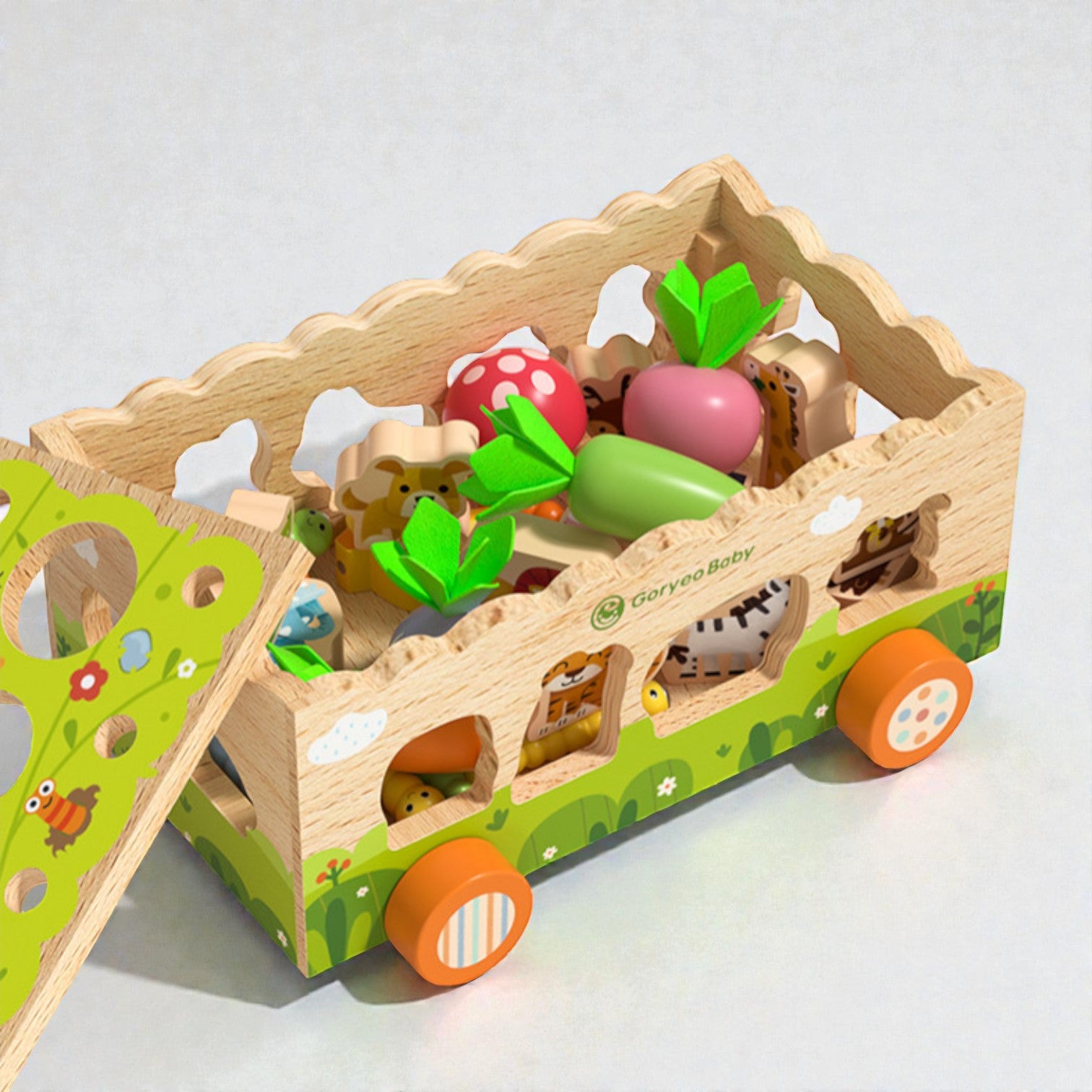 Goryeo Baby 動物農場汽車早教農場車 副圖