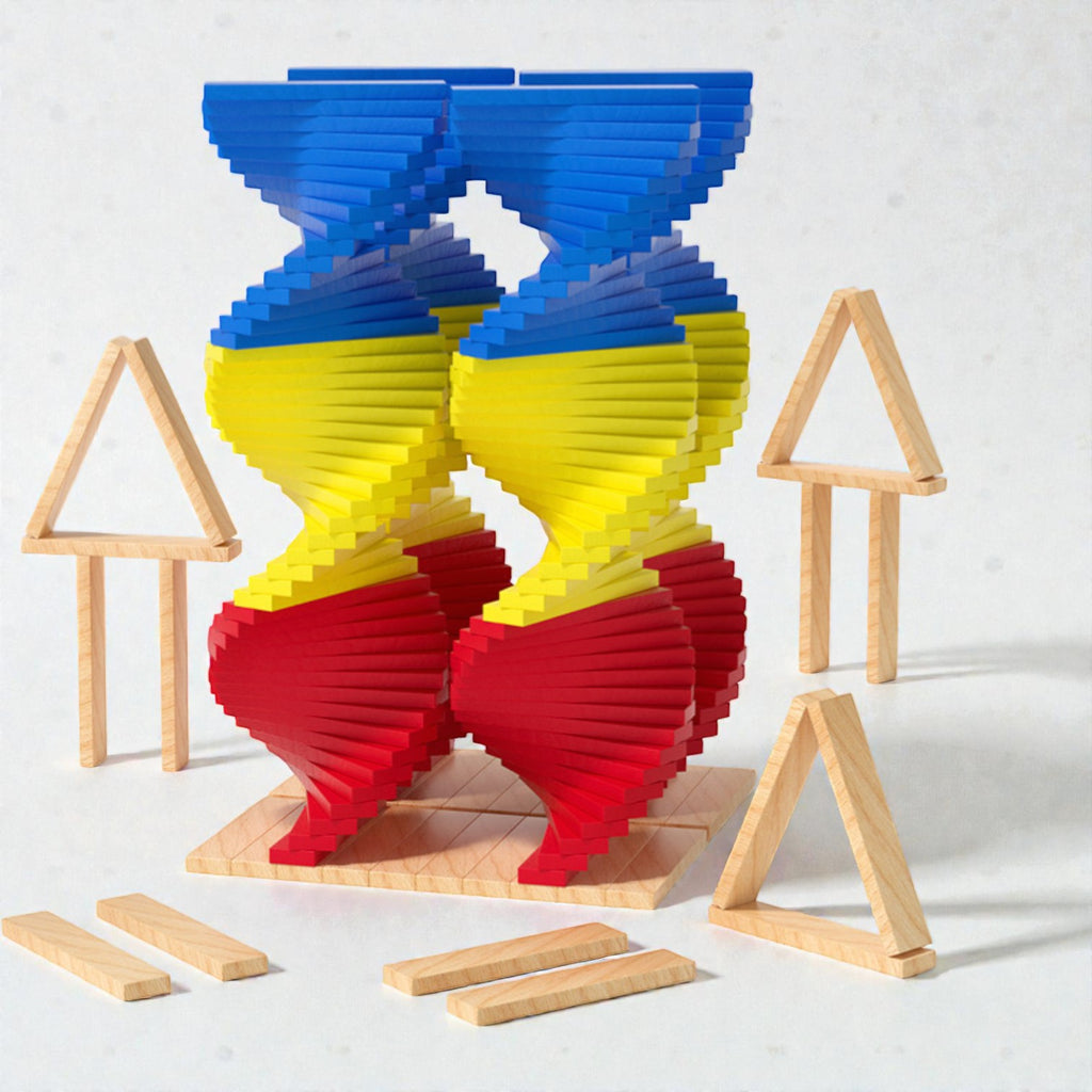 Goryeo Baby 阿基米德原木積木 (80片裝)-蒙特梭利玩具-Kidrise🧒🏻STEM香港教育玩具｜STEAM科學實驗玩具｜STEM幼兒教育玩具｜啟智早教玩具｜蒙特梭利教具