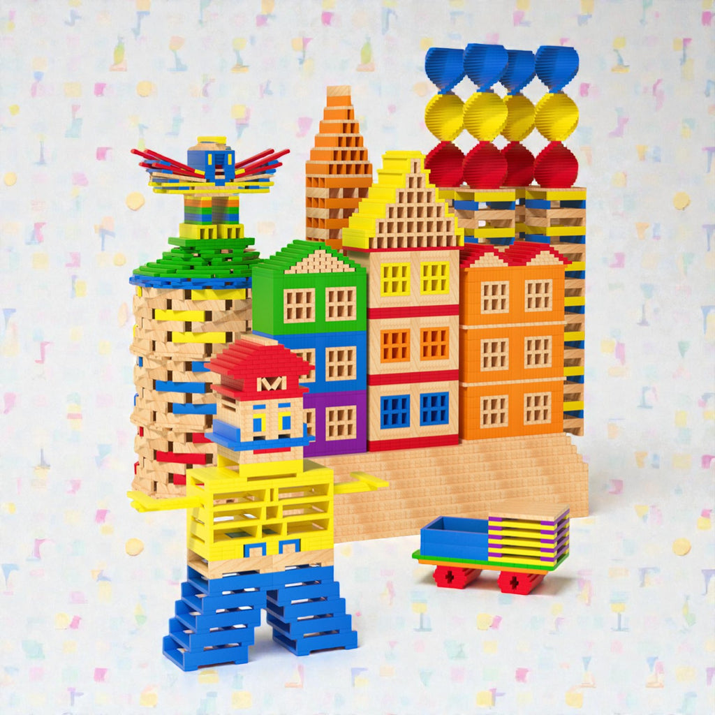 Goryeo Baby 阿基米德原木積木 (80片裝)-蒙特梭利玩具-Kidrise🧒🏻STEM香港教育玩具｜STEAM科學實驗玩具｜STEM幼兒教育玩具｜啟智早教玩具｜蒙特梭利教具