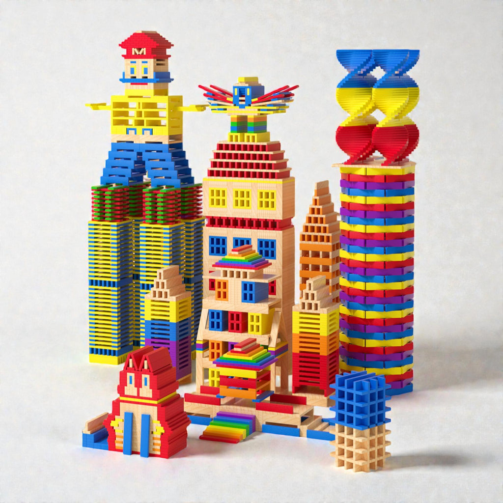 Goryeo Baby 阿基米德原木積木 (80片裝)-蒙特梭利玩具-Kidrise🧒🏻STEM香港教育玩具｜STEAM科學實驗玩具｜STEM幼兒教育玩具｜啟智早教玩具｜蒙特梭利教具