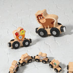 Goryeo Baby 磁性農場動物數字小火車木製玩具 (11節裝連場景布)-蒙特梭利玩具-Kidrise🧒🏻STEM香港教育玩具｜STEAM科學實驗玩具｜STEM幼兒教育玩具｜啟智早教玩具｜蒙特梭利教具