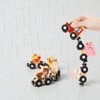 Goryeo Baby 磁性農場動物數字小火車木製玩具 (11節裝連場景布)-蒙特梭利玩具-Kidrise🧒🏻STEM香港教育玩具｜STEAM科學實驗玩具｜STEM幼兒教育玩具｜啟智早教玩具｜蒙特梭利教具