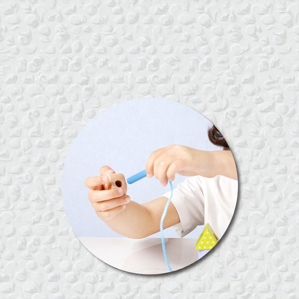 Goryeo Baby 蒙特梭利櫸木大顆粒穿線串珠積木 - 啟發專注力與精細動作-蒙特梭利玩具-Kidrise🧒🏻STEM香港教育玩具｜STEAM科學實驗玩具｜STEM幼兒教育玩具｜啟智早教玩具｜蒙特梭利教具