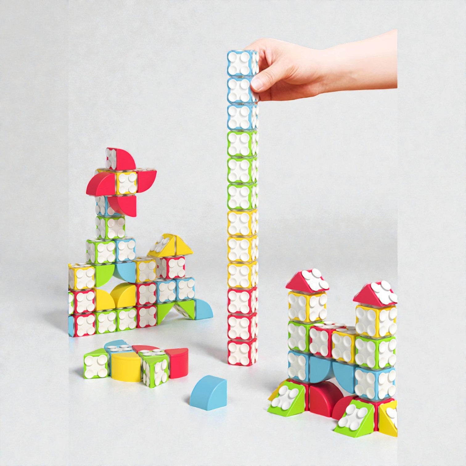 Goryeo Baby 大顆粒創意全方位環吸吸盤積木-蒙特梭利玩具-Kidrise🧒🏻STEM香港教育玩具｜STEAM科學實驗玩具｜STEM幼兒教育玩具｜啟智早教玩具｜蒙特梭利教具